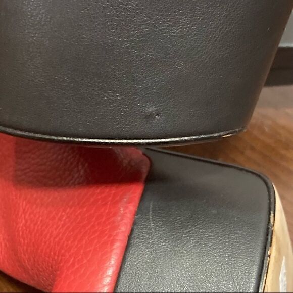 37 (7) MOSCHINO Love MOSCHINO Leather Platform boots EUC - Picture 6 of 12